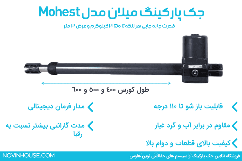 مشخصات جک پارکینگ میلان مدل Mohest